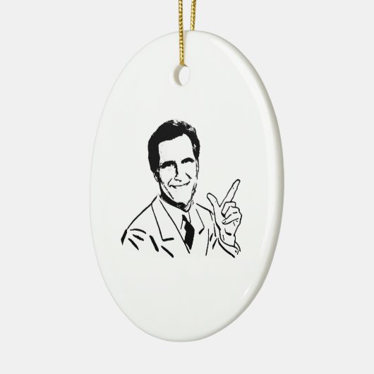 SprechenMitt Romney Keramikornament (Links)