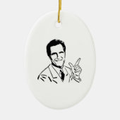 SprechenMitt Romney Keramikornament (Vorne)