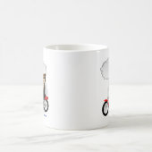 Sprechenradfahrer-Teddybär Kaffeetasse (Mittel)