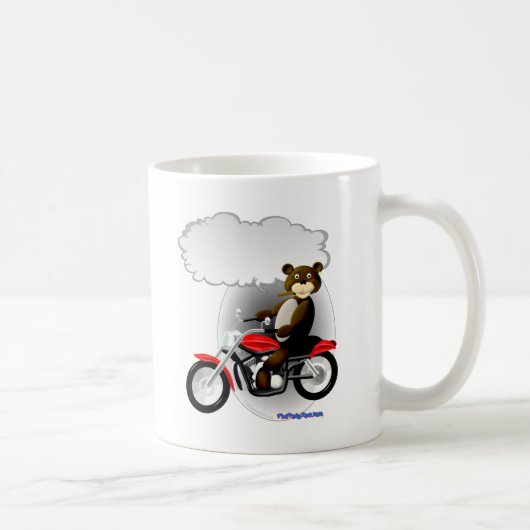 Sprechenradfahrer-Teddybär Kaffeetasse (Rechts)