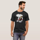 Sprechenradfahrer-Teddybär T-Shirt (Vorne ganz)