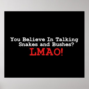 Sprechenschlangen und Büsche Poster