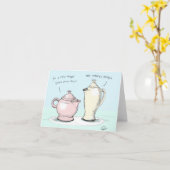 Sprechenteekannen Karte (Gelbe Blume)