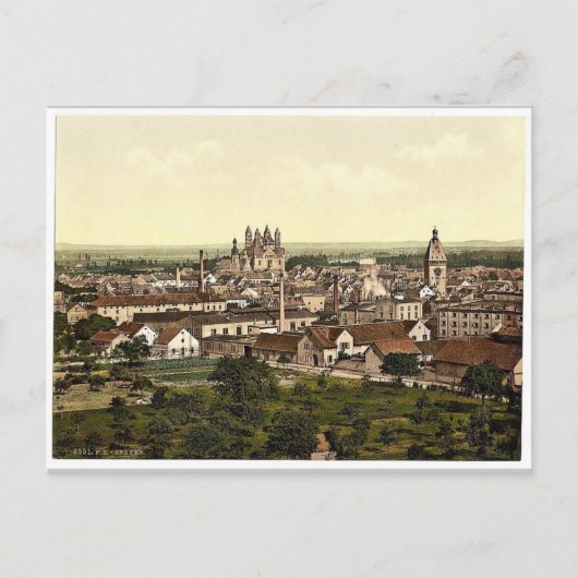 Sprecher, allgemeine Ansicht, Rhein, Deutschland s Postkarte (Vorderseite)