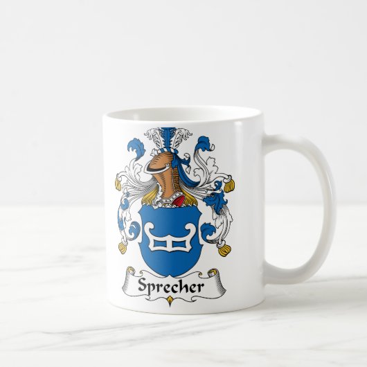 Sprecher Familienwappen Kaffeetasse (Rechts)