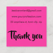 SPRECHKY LECKEREIEN HALLOWEEN QUADRATISCHE VISITENKARTE (Rückseite)