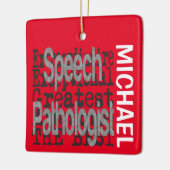 Sprechpathologe Extraordinaire CUSTOM Keramikornament (Links)