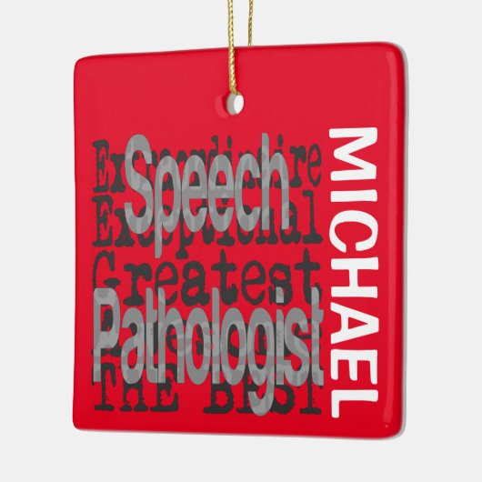 Sprechpathologe Extraordinaire CUSTOM Keramikornament (Links)