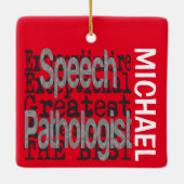 Sprechpathologe Extraordinaire CUSTOM Keramikornament (Rückseite)