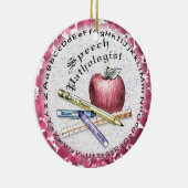 Sprechpathologe-Schmuck Keramik Ornament (Rechts)