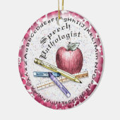 Sprechpathologe-Schmuck Keramik Ornament (Links)