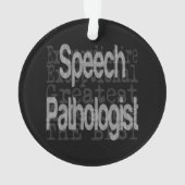 Sprechpathologin Extraordinaire Ornament (Rückseite)