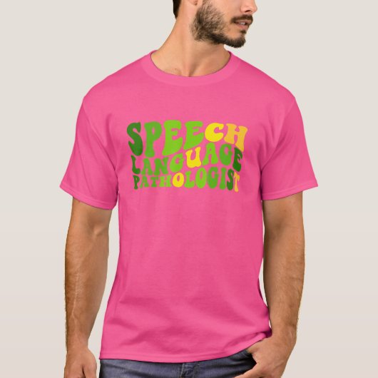 SprechsprachPathologe Boho Retro spricht da T-Shirt (Vorderseite)