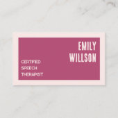 Sprechtherapeut Custom QR Visitenkarte (Vorderseite)