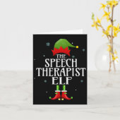 Sprechtherapeut Elf Xmas Matching Family Group Karte (Gelbe Blume)