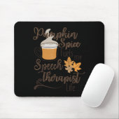 Sprechtherapeut Pumpkin Gewürz Latte SLP Fall Sie Mousepad (Mit Mouse)