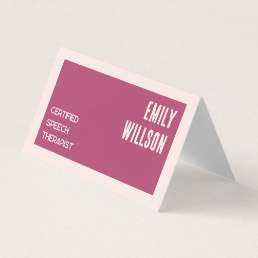 Sprechtherapeut QR geklappt Visitenkarten (Vorderseite)