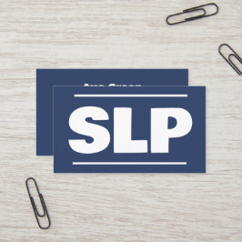 Sprechtherapeut SLP Visitenkarte