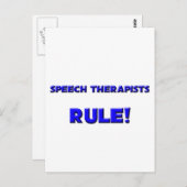 Sprechtherapeuten regulieren! postkarte (Vorne/Hinten)