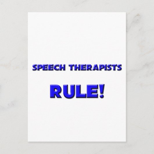 Sprechtherapeuten regulieren! postkarte (Vorderseite)