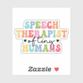 SprechtherapeutIn Aufkleber (Blatt)