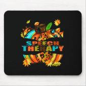 Sprechtherapie dankbar dankbar, gesegnet Herbst Fa Mousepad (Vorne)