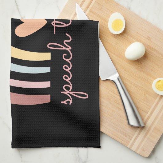 Sprechtherapie I Geschirrtuch (Viertel Falte)