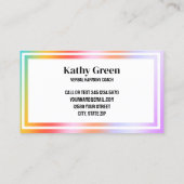 Sprechtherapie Visitenkarte (Rückseite)