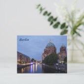 Spree und Kathedrale in Berlin, Deutschland Postkarte (Stehend Vorderseite)
