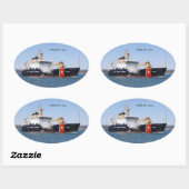 Spreizaufkleber Ovaler Aufkleber (Blatt)