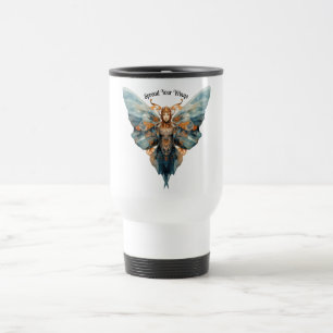 Spreizen Sie Ihre Flügel steampunk Schmetterling Reisebecher