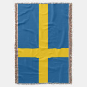 Sprengdecke aus schwedischer Flagge | Schweden Sto Decke (Vorderseite Vertikal)