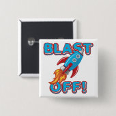 Sprengen Sie weg Rocket-Schiff Button (Vorne & Hinten)