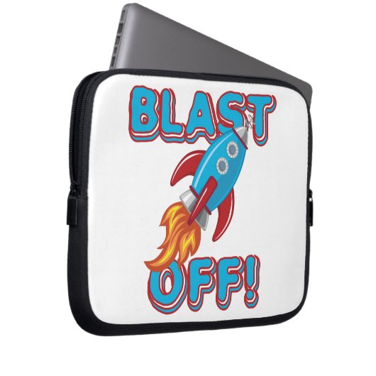 Sprengen Sie weg Rocket-Schiff Laptopschutzhülle (Vorne Rechts)