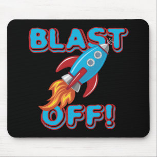 Sprengen Sie weg Rocket-Schiff Mousepad