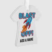 Sprengen Sie weg Rocket-Schiff Ornament (Vorderseite)