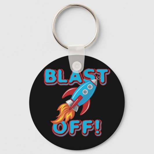 Sprengen Sie weg Rocket-Schiff Schlüsselanhänger (Vorderseite)