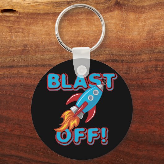 Sprengen Sie weg Rocket-Schiff Schlüsselanhänger (Vorderseite)