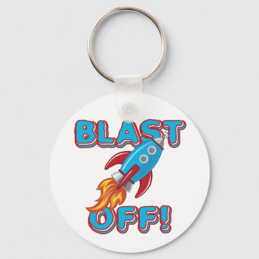 Sprengen Sie weg Rocket-Schiff Schlüsselanhänger (Vorderseite)