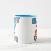 Sprengen Sie weg Rocket-Schiff Zweifarbige Tasse (Mittel)