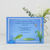 Sprengfrosch-Einladung Einladung (Stehend Vorderseite)