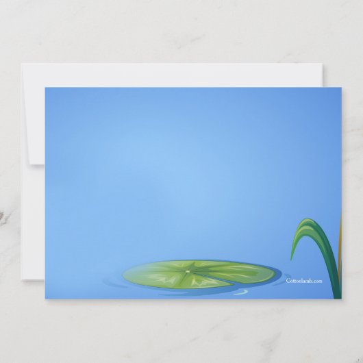 Sprengfrosch-Einladung Einladung (Rückseite)