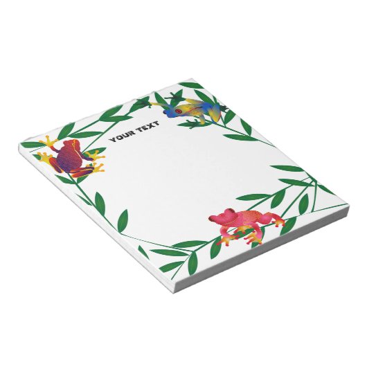 Sprengfrösch Notizblock (angewinkelt)