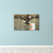 Sprengladender Adler Leinwanddruck (Insitu (Holzboden))