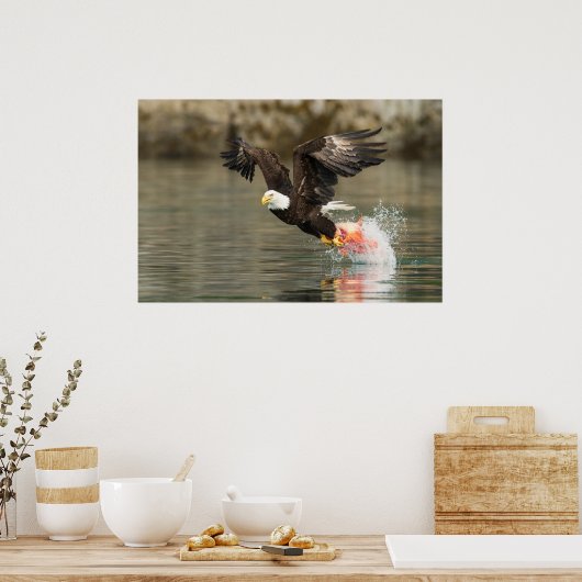 Sprengladender Adler Poster (Küche)