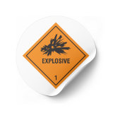 Sprengstoff-1-Etikett Aufkleber