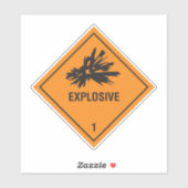 Sprengstoff-1-Etikett Aufkleber (Blatt)