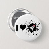 Sprengstoff I Liebe Badminton Button (Vorne & Hinten)