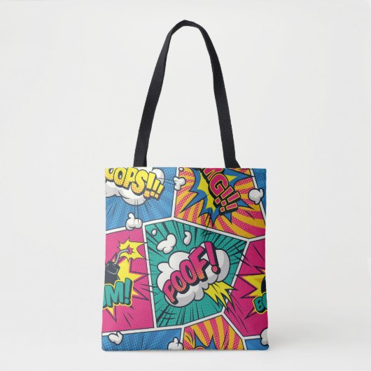 Sprengstoff Retro Comic Pop Art Tasche (Vorderseite)