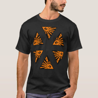 Sprengstoffe, die ein Zeichen warnen. T-Shirt